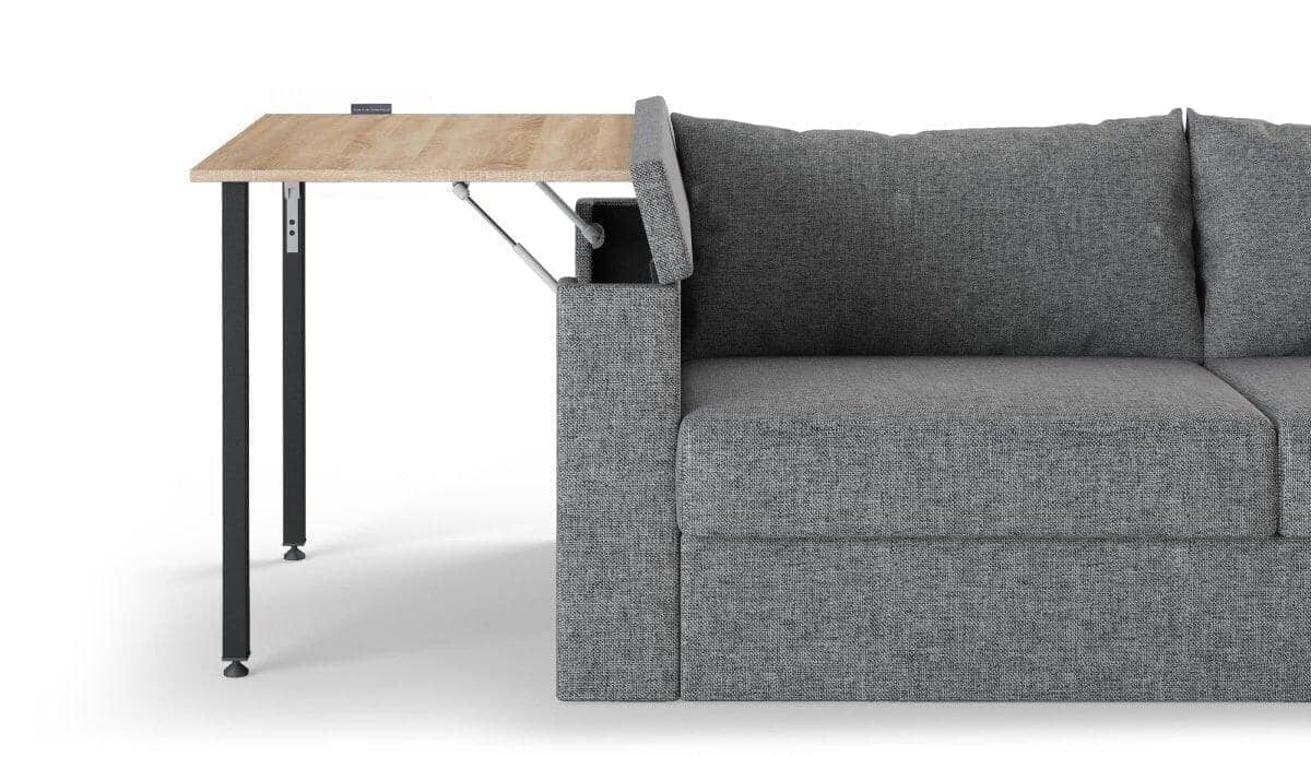 Armrest with desk