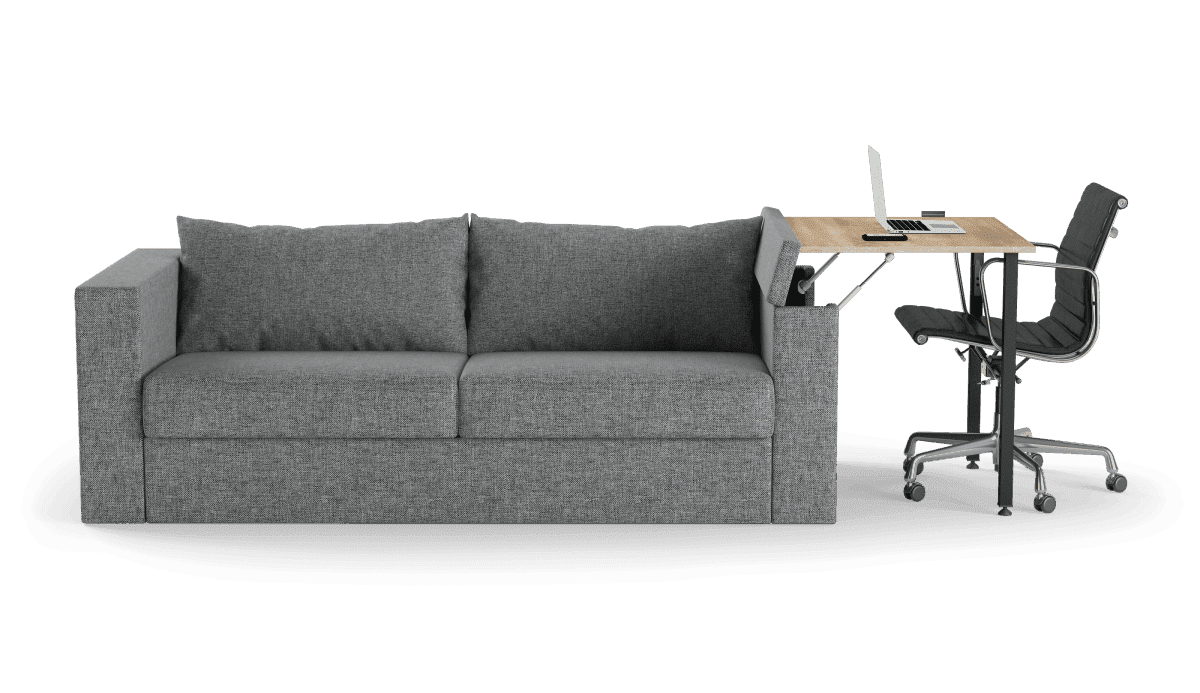 Armrest with desk