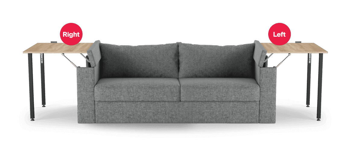 Armrest with desk