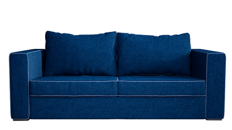 Isaac Mizrahi Hampton Blue Dynamic Sofa - Elephant in a box