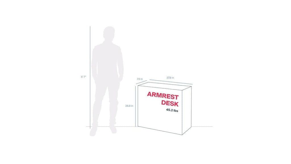 Armrest with desk